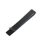 Black Tie Bar Long Flat Square Pattern Bottom