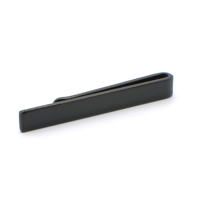 Black Tie Bar Short Powder Coated Image Side Top View