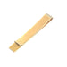 Gold Tie Bar Long Flat Square Pattern Bottom
