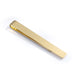 Long Thin Gold Brushed Tie Bar Top View