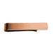 Rose Gold Tie Bar Short Wide Stainless Steel Top View