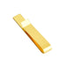 Semi-Wide Short Gold Tie Bar Stainless Steel Bottom View