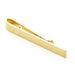 Short Glossy Gold Tie Bar Square Edges Front Image