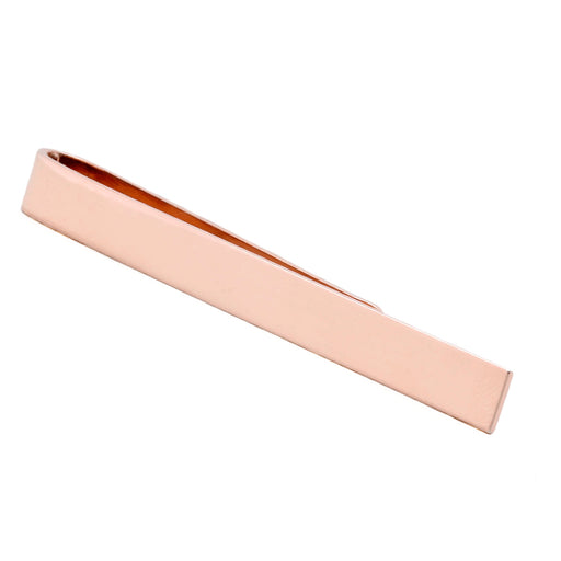 Rose Gold Tie Bar Short Front Image