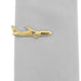 Aeroplane Airplane Tie Clip Gold Image On Tie
