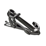 Anchor Tie Clip Gunmetal Black Side View