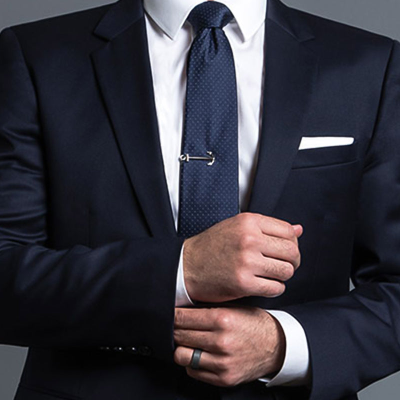 Tie Clip - Anchor (Gunmetal Black)