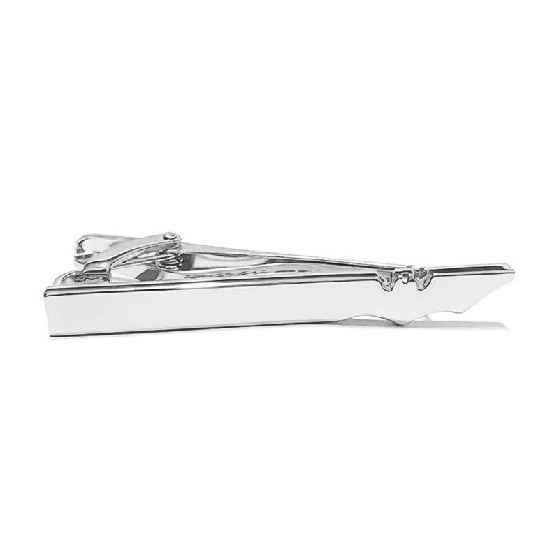 Silver Batman Tie Clip Front Image