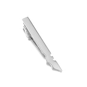 Silver Batman Tie Clip Front Image Top Image