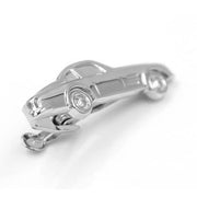 Car Tie Clip Classic Vintage Silver Top Image