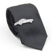 Car Tie Clip Classic Vintage Silver On Tie Image