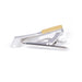 Cleaver Knife Tie Clip Silver Gold Image Back