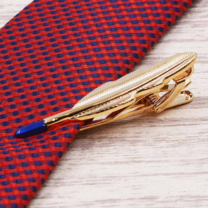 Tie Clip - Gold Feather | That Bloke