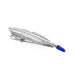 Feather Tie Clip Silver Front Image