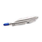 Feather Tie Clip Silver Side Image