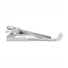 Flat Golf Tie Clip Silver Front View