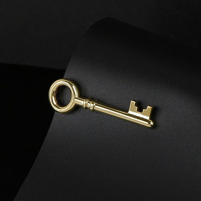 Door Key Tie Clip Gold Image On Tie