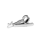 Door Key Tie Clip Silver Image Back