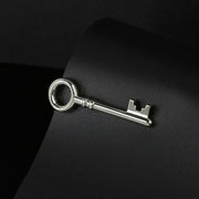 Door Key Tie Clip Silver Image On Tie