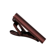 Metallic Brown Tie Clip Extra Short Front
