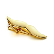 Moustache Tie Clip Gold Image Top