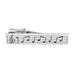 Music Note Sheet Tie Clip Silver Front