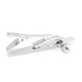 Music Note Tie Clip Silver Bottom View