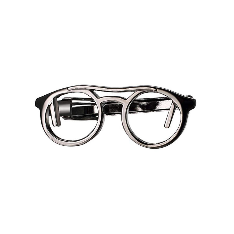 Reading Glasses Tie Clip Gunmetal Black Front