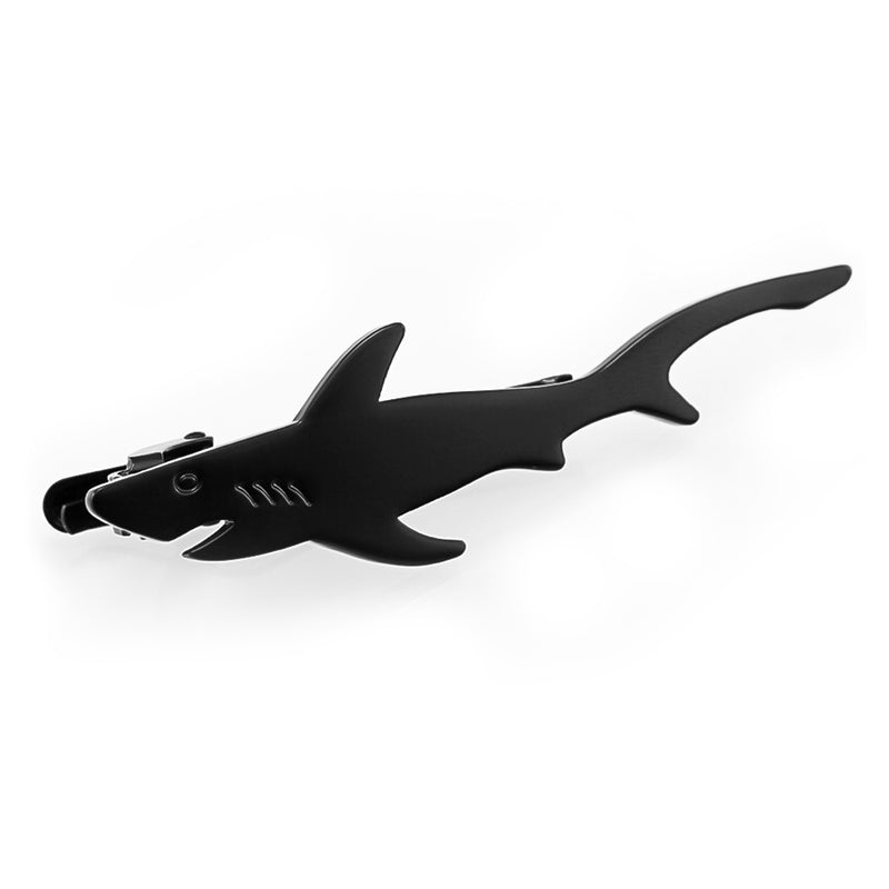 Shark Tie Clip Black Front