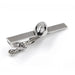 Rugby Ball Tie Clip Silver Top