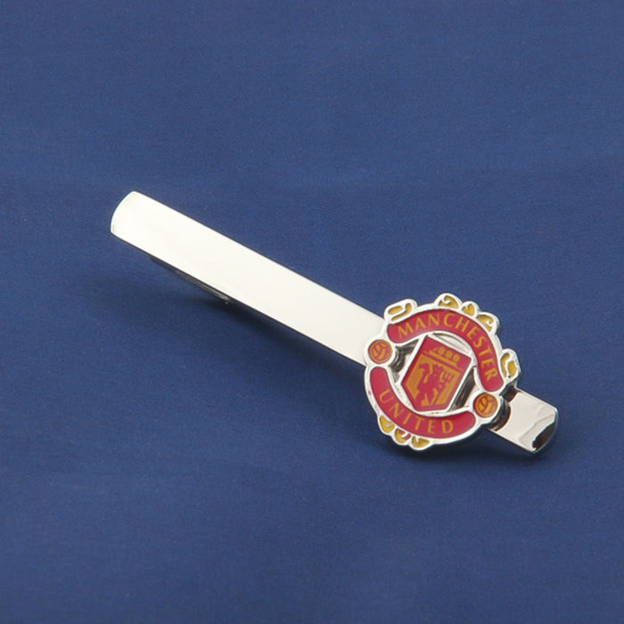 Manchester United Football Club Tie Clip Silver Image Display