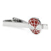 Spider-Man Tie Clip Silver Red Image Front