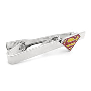 Superman Tie Clip Red Yellow Silver Superhero 