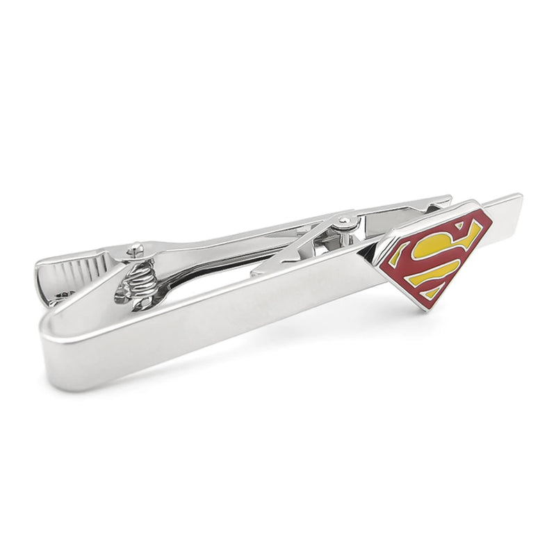 Superman Tie Clip Red Yellow Silver Superhero 