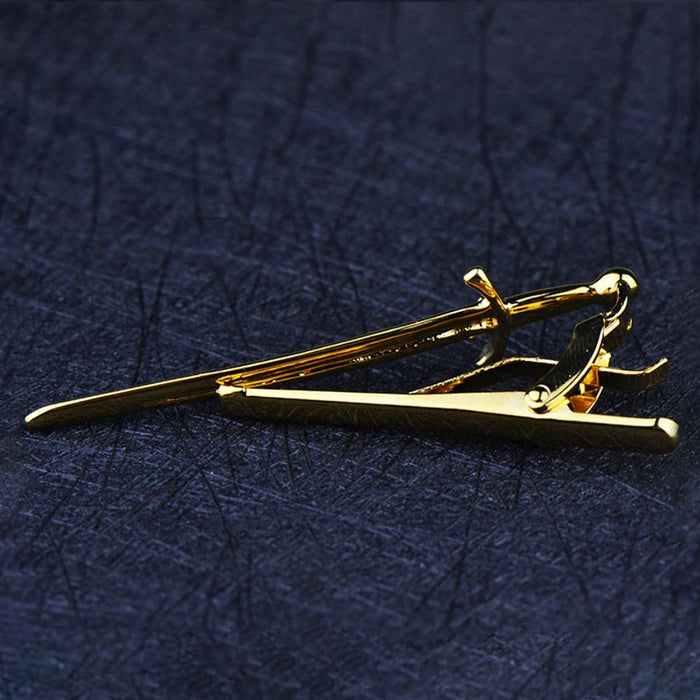 Tie Clip - Weapon Claymore Sword (Gold)