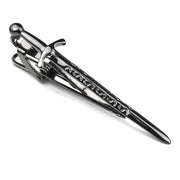 Claymore Sword Tie Clip Gunmetal Black Side View