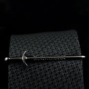 Claymore Sword Tie Clip Gunmetal Black Display