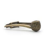 Bronze Tobacco Pipe Tie Clip Front