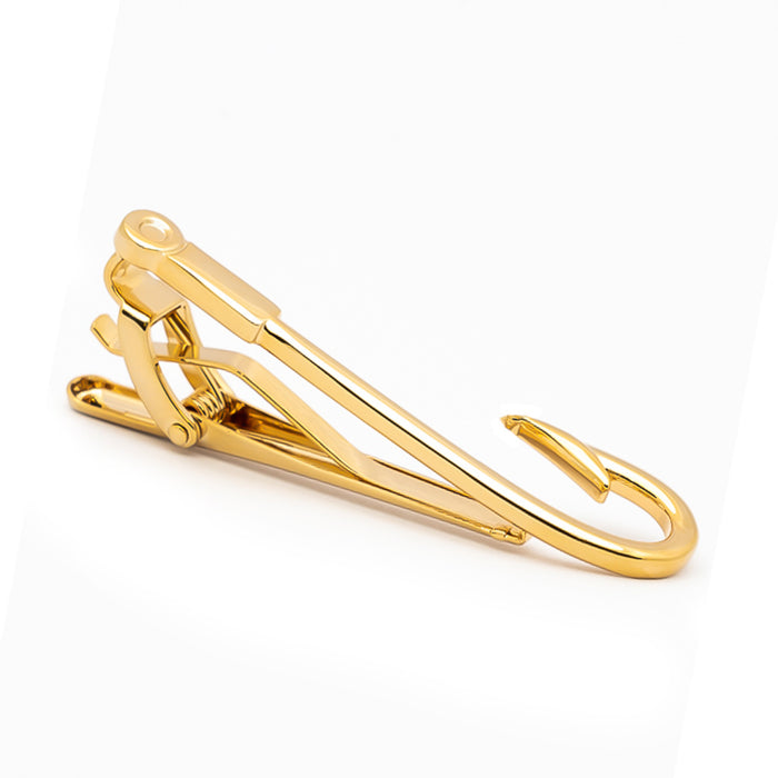 Tie Clip - Fish Hook (Gold)