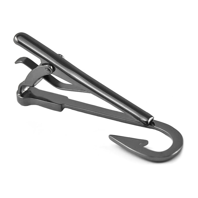 Tie Clip - Fish Hook (Gunmetal Black)