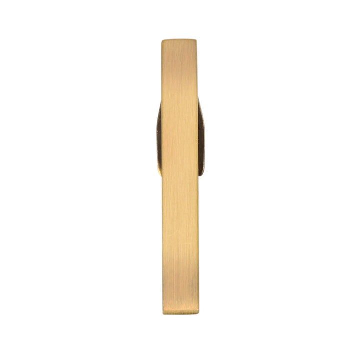 Brushed Tie Clip Vintage Bronze Medium Length Top View