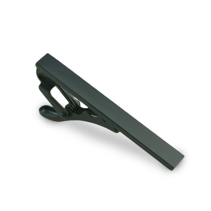 Short Dark Khaki Green Tie Clip