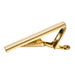 Short Thin Tie Clip Gold Side View