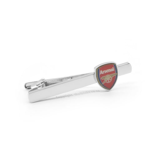 Arsenal Football Club Tie Clip Silver Front View