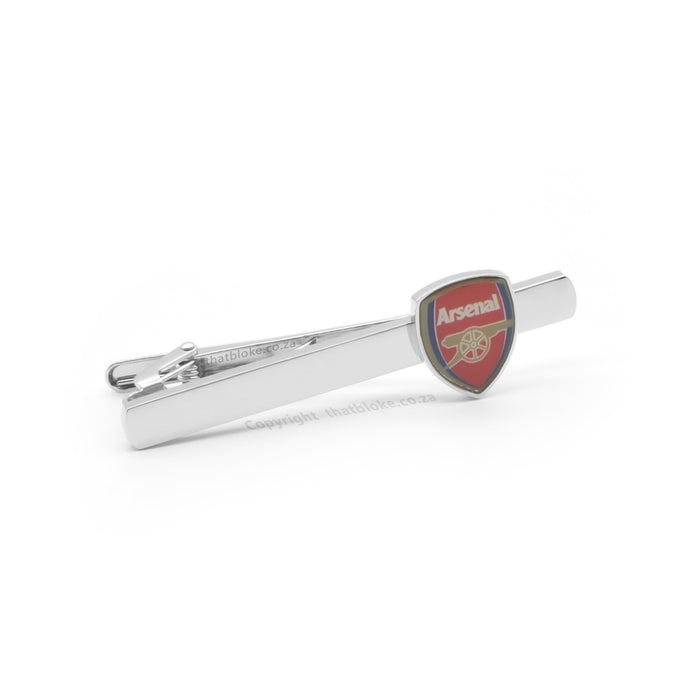 Arsenal Football Club Tie Clip Silver Front View