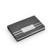 Flip Open Card Holder Wallet Aluminium Black Closed