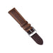 22mm Watch Strap Pecan-nut Brown Oil Waxed Genuine Leather Front View