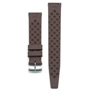Watch Strap 20mm Brown Tropicana FKM Rubber Back View