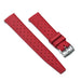 Watch Strap 20mm Red Tropicana FKM Rubber Front View
