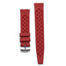 Watch Strap 20mm Red Tropicana FKM Rubber Back View